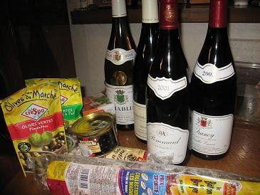ブルゴーニュのワインとチーズ
