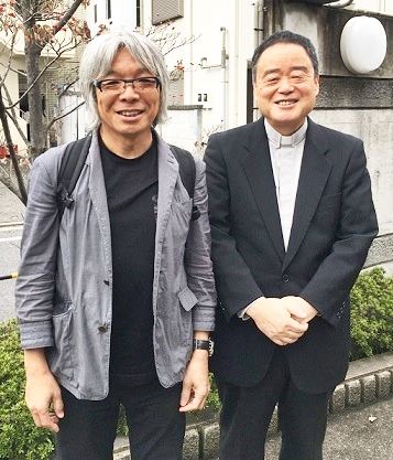 写真　山本量太郎神父と三澤洋史